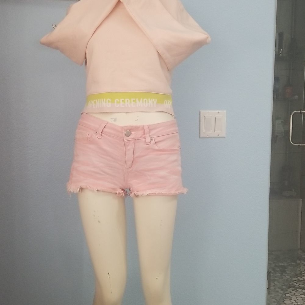 Pink fringe shorts  - Picture 2 of 7